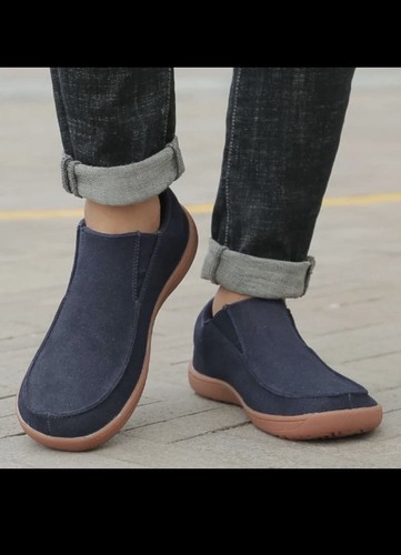 Wide barefoot slip trainers - on,