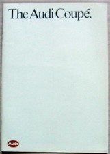 AUDI COUPE GT 1.8i & 2.2 QUATTRO Car Sales Brochure Oct 1986-87 #620/1195 07 25