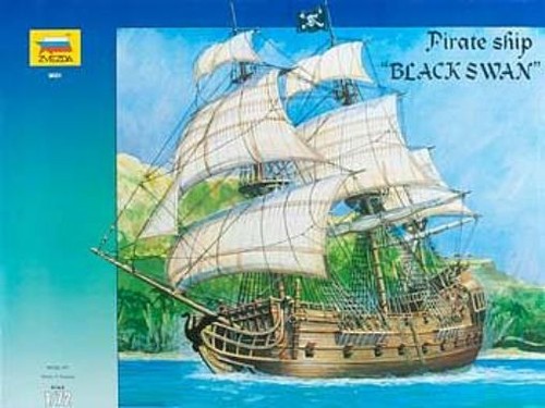 Zvezda pirate ship black - 1:72, "black