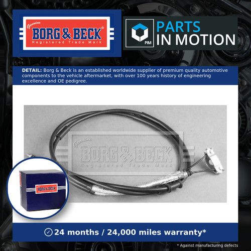 Handbrake cable rear left - cable, or