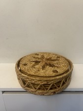 Set 6 Vintage Wicker Woven