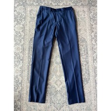 Epaulet New York Trousers Mens Size W32 L34 Navy 100% Wool