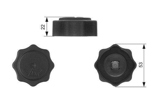 Gates rc229 cap - coolant, tank
