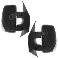 Electric Short Arm Wing Door Mirrors Renault Master Van 2010-2025 5w Bulb 1 Pair