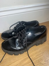 Clarks School Shoes Girls Black Polished Size 5.5G Uk