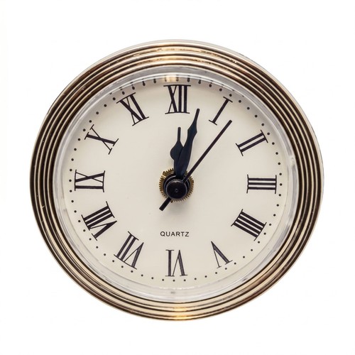 86mm quartz silver bezel clock - quartz,