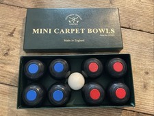 Mini Carpet Bowls Set By Townsend Croquet Ltd, England ~ Complete Boxed Set