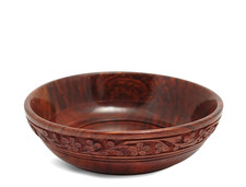 Hand Carved Sheesham Bowl