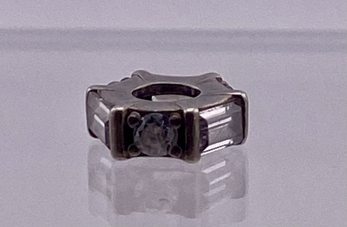 Authentic silver pandora - silver, clear