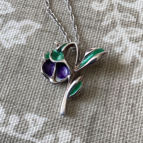 Sterling silver and enamel - sterling,