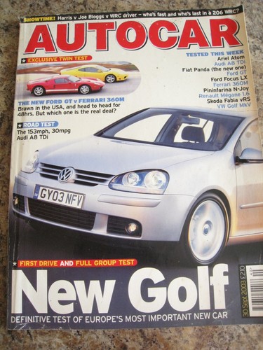 Autocar magazine sep - magazine, 2003