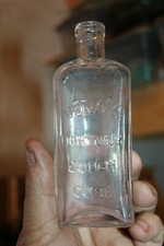 Antique 5 3/8'' Clear, VENO'S, LIGHTNING COUGH CURE,(NARCOTIC), Med Bottle, Item