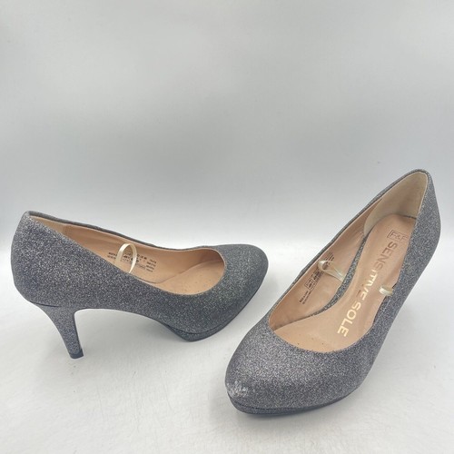 Silver glitter high heels - f&f,