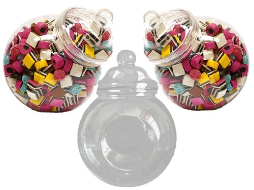 Large plastic sweet jars - sweet,