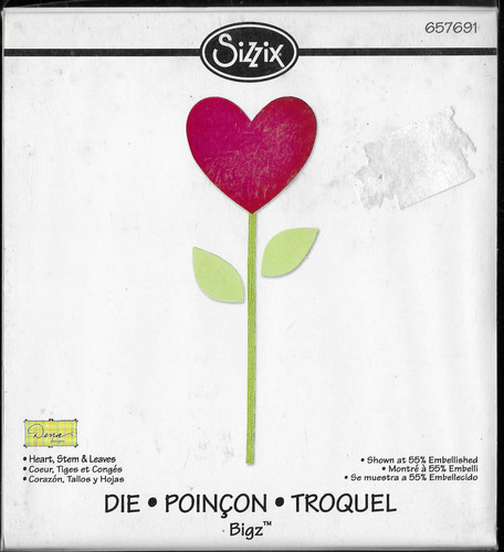 Sizzix bigz heart stem - sizzix, &