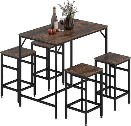 Homcom piece breakfast bar - 5-piece,