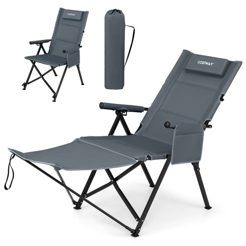 Reclining camping chair - 2-in-1,