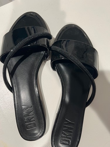 Dnky black patent leather - patent, flat