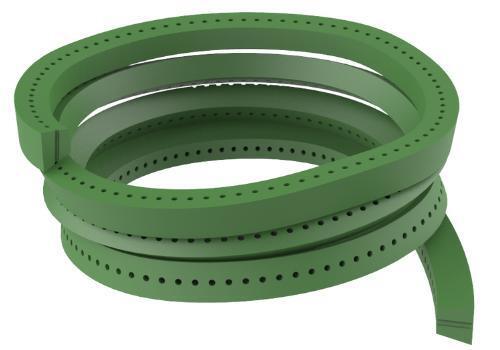 Finite belts perforated - v-belts,