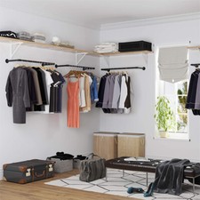 Wall Mounted Clothes Rail Set