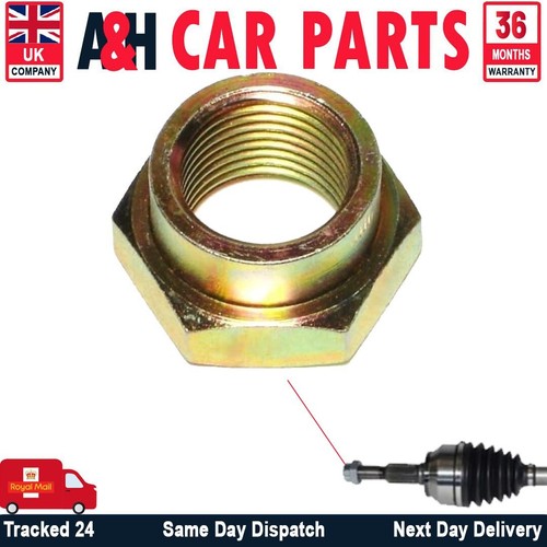 Front wheel axle - , nut