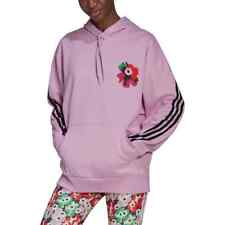 Adidas x Marimekko Flower Womens Hoodie - Plus Sizes - Frost Pink (RRP £65)