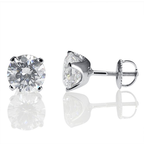 Carat solitaire diamond stud - 2,