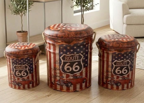 Route barrel storage stool - 66,
