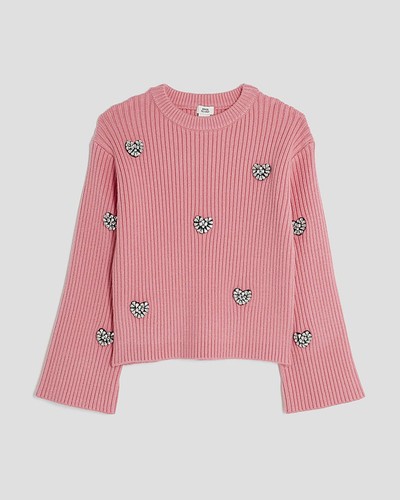 River island girls jumper pink - river,