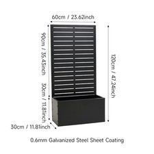 Black Metal Raised Garden Bed