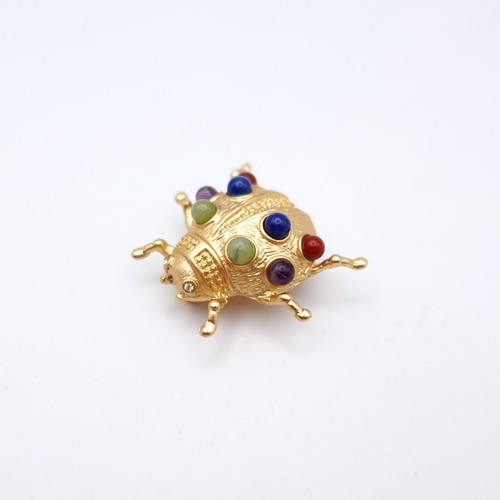 Vintage multistone ladybird - vintage,