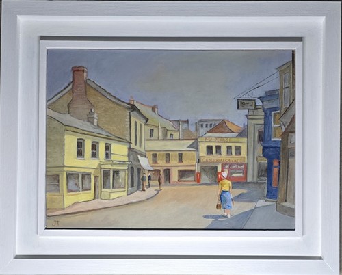 Signed framed contemporary oil - contemporary,