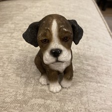 Boxer Puppy Dog Figurine