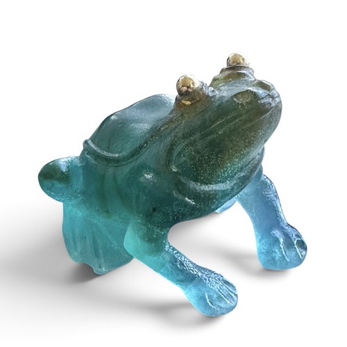 Daum pate verre frog - daum,