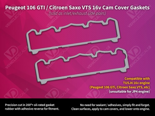 Tu5j4 cam cover rocker gasket - tu5j4,