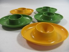 Vintage Egg Cups 70s  Green /