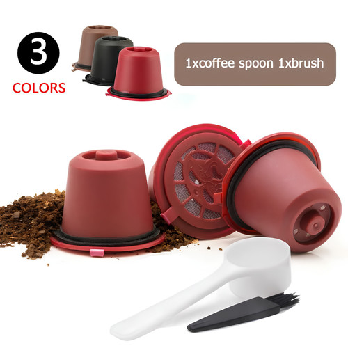 3pcs refillable coffee - coffee, capsule