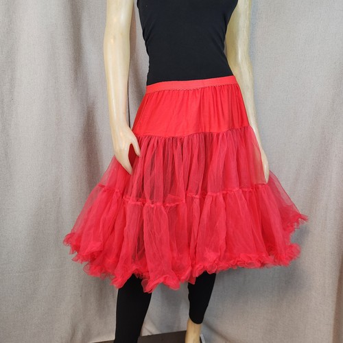 Tatyana red petticoat skirt - skirt, xl