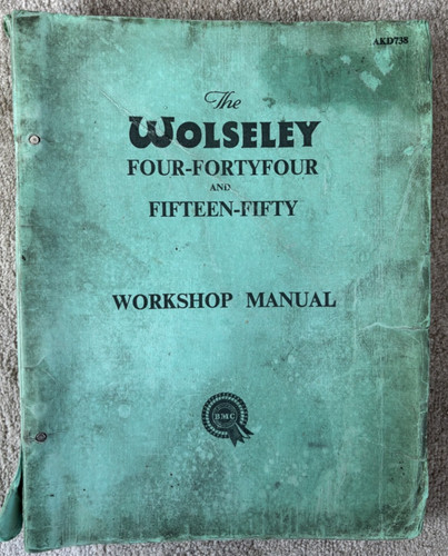 Wolseley workshop manual 44 - wolseley,