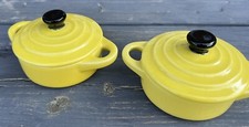 2 French Ceramic Yellow