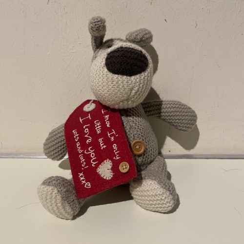 Boofle knitted teddy - knitted, i