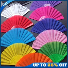 2Pcs Folding Hand Held Silk