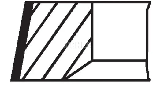 Piston ring set 029 - , n0