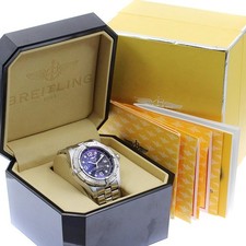 BREITLING SUPER OCEAN STEELFISH A17390 44mm SS Black Dial Automatic Date #C705