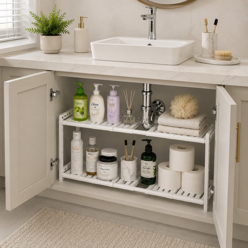 Tier extendable under sink - tier,