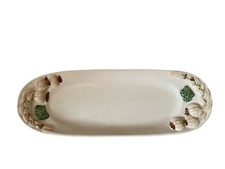 Ceramic Garlic Bread Dish Vintage, Stylish, Long Serving Plate