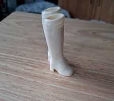 Vintage Sindy Boots In Cream