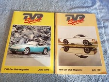 TVR Sprint Magazines 1994 Two Issues VGC Grantura Vixen 3000M Tasmin 350i S1