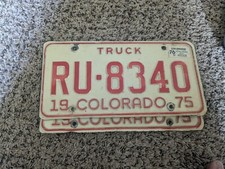 Colorado 1976 License Plate