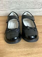 Peddled Girls Patent Black Shoes With Flex Fit System UK Infant Size 7.5 
